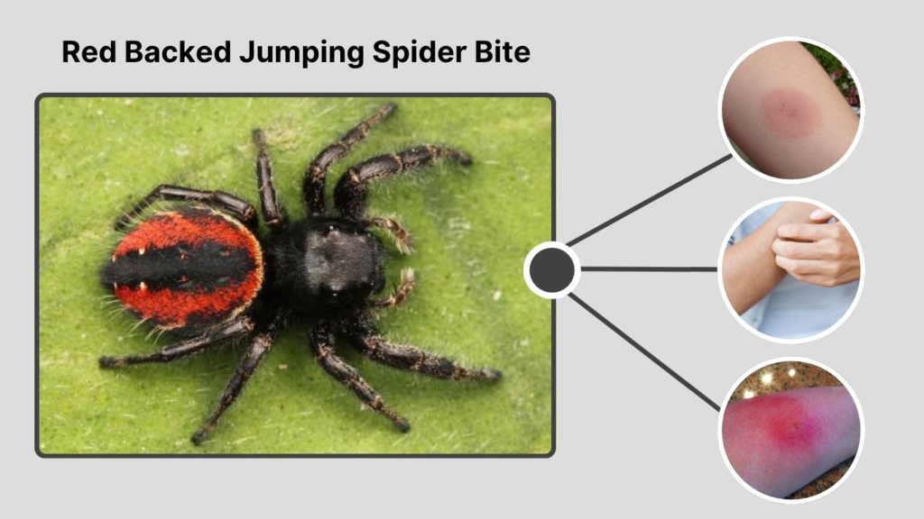 Red Backed Jumping Spider Bite