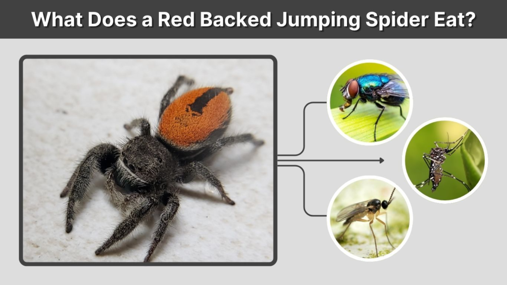 What Does a Red Backed Jumping Spider Eat?
