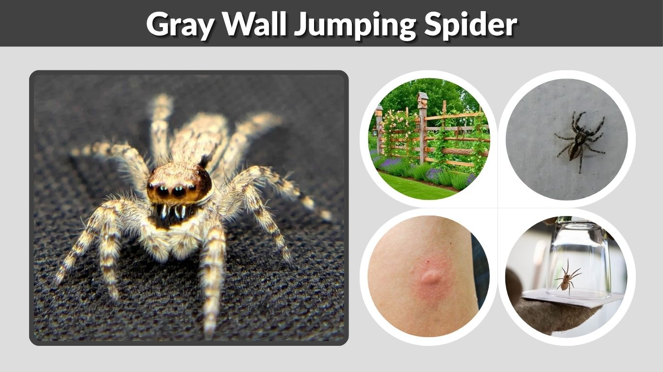 Gray Wall Jumping Spider: Bite, Size and Identification