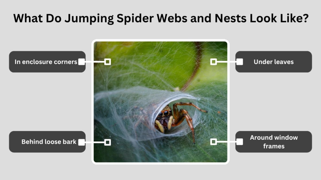 What Do Jumping Spider Webs and Nests Look Like?