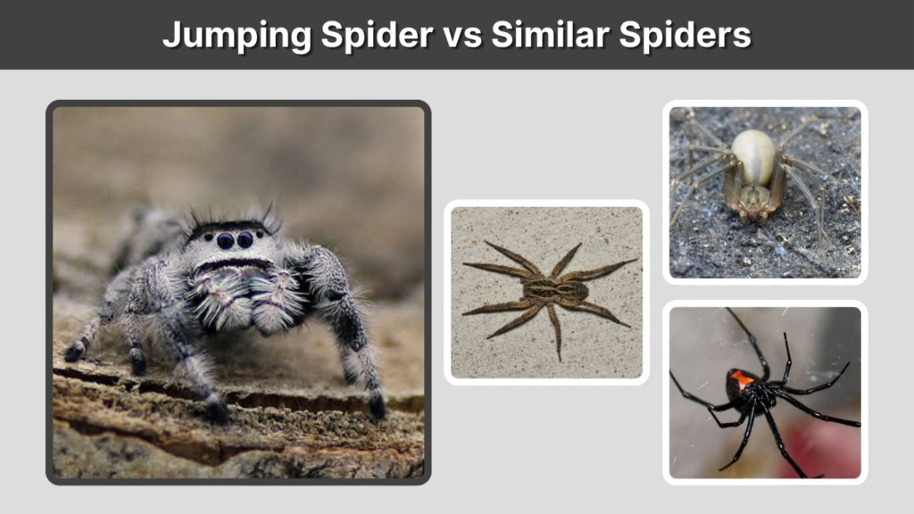 Jumping Spider vs Similar Spiders