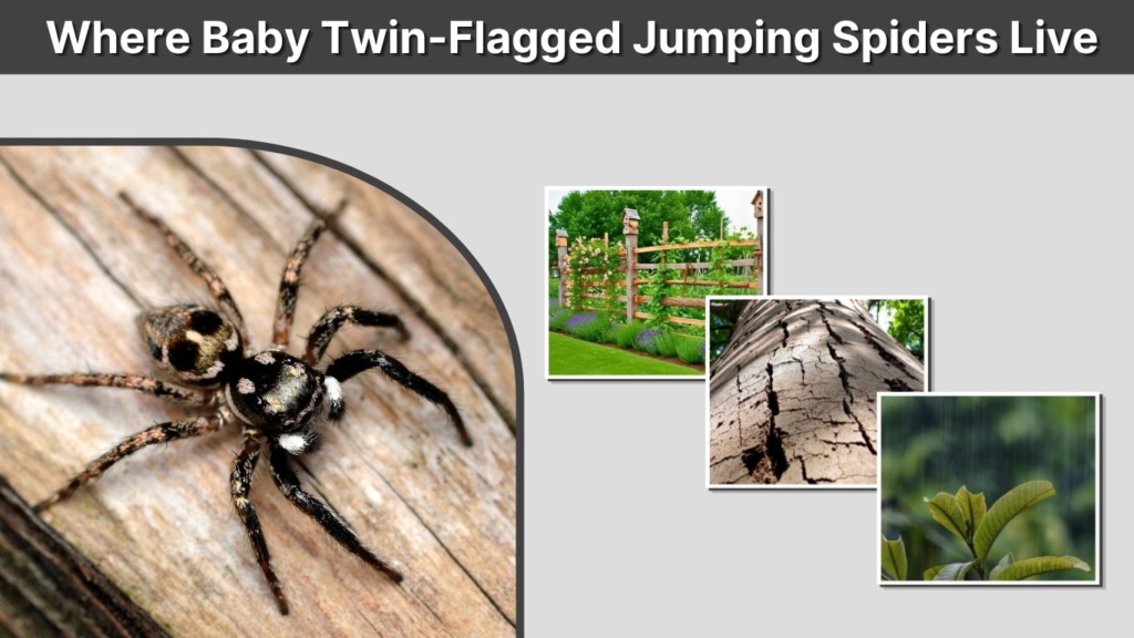 Where Baby Twin-Flagged Jumping Spiders Live