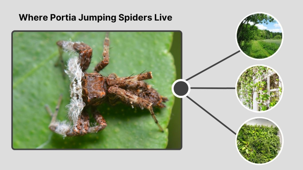 Where Portia Jumping Spiders Live
