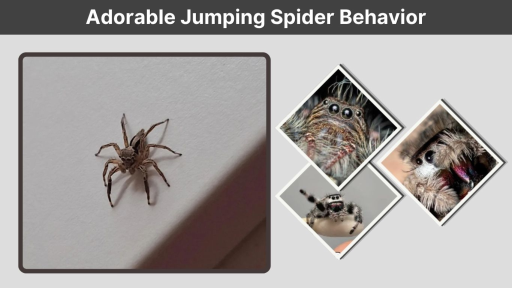 Adorable Jumping Spider Behavior