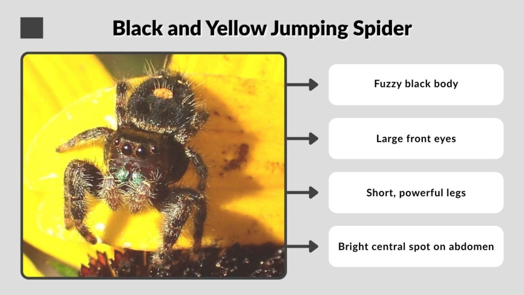 Black and Yellow Jumping Spider