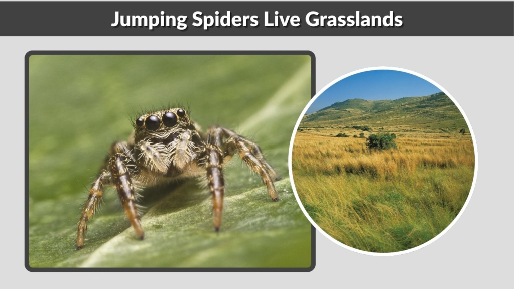 Jumping Spiders Live Grasslands