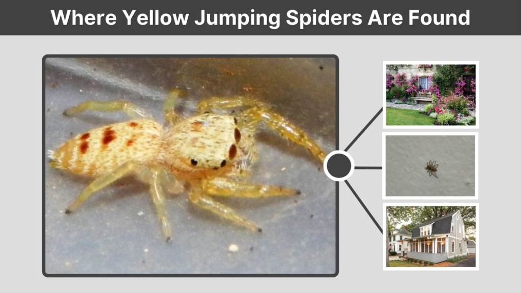 Where Yellow Jumping Spiders Are Found