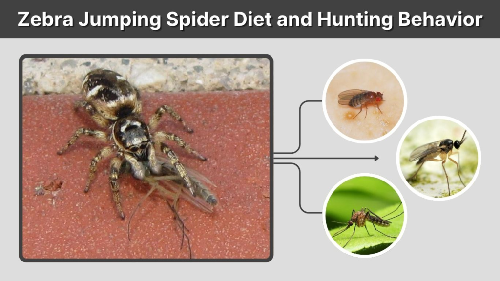 Zebra Jumping Spider Diet and Hunting Behavior