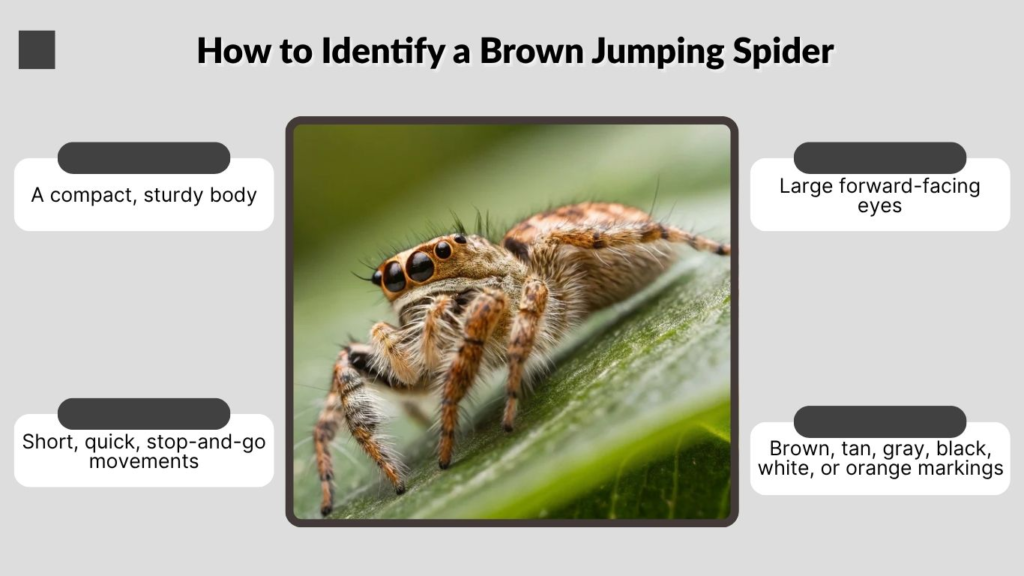 How to Identify a Brown Jumping Spider