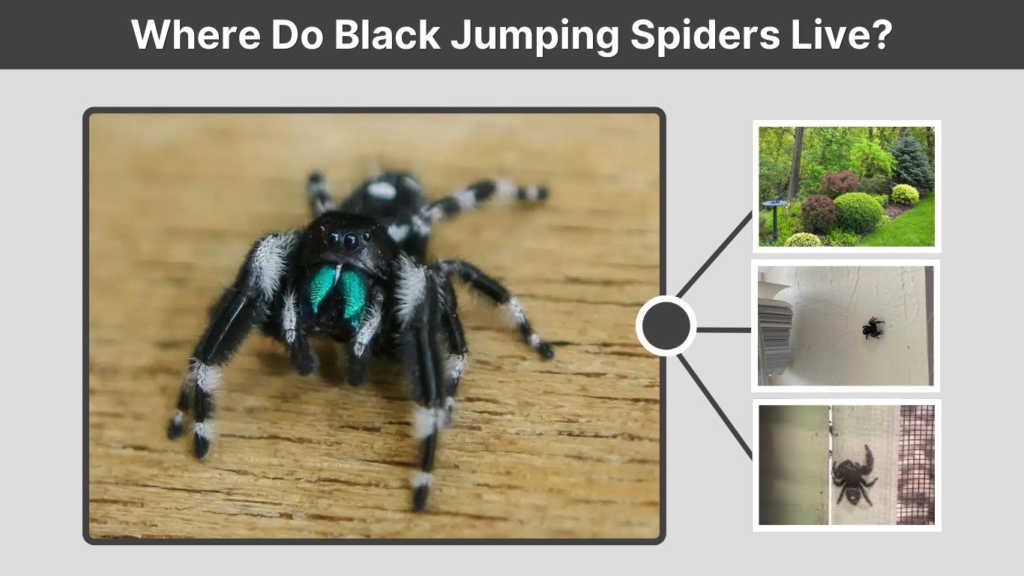 Where Do Black Jumping Spiders Live?