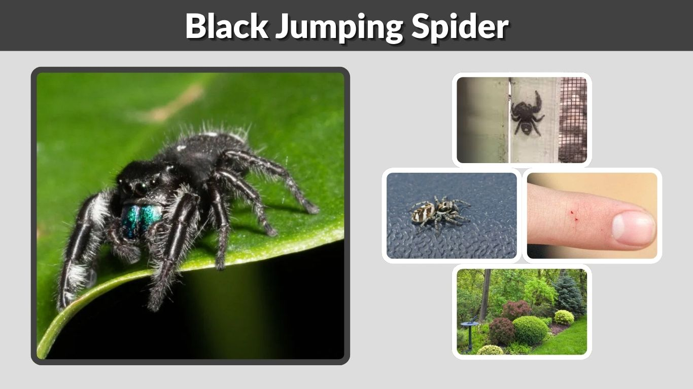 Black Jumping Spider: Identification, Bite, and Facts