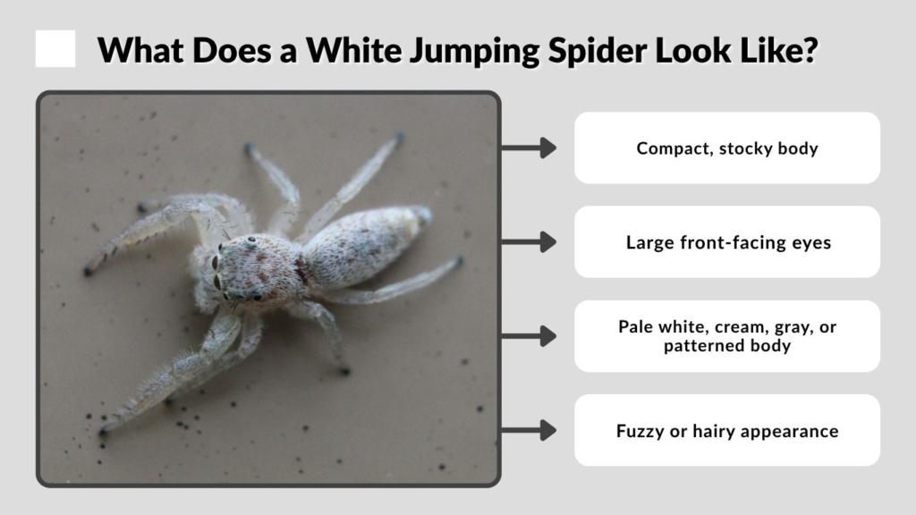 What Does a White Jumping Spider Look Like?
