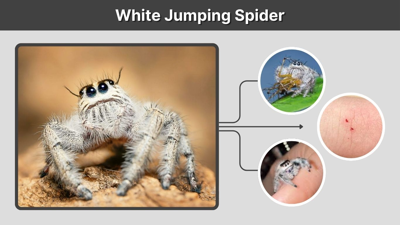 White Jumping Spider: Species, Size, Pet Care, and Safety