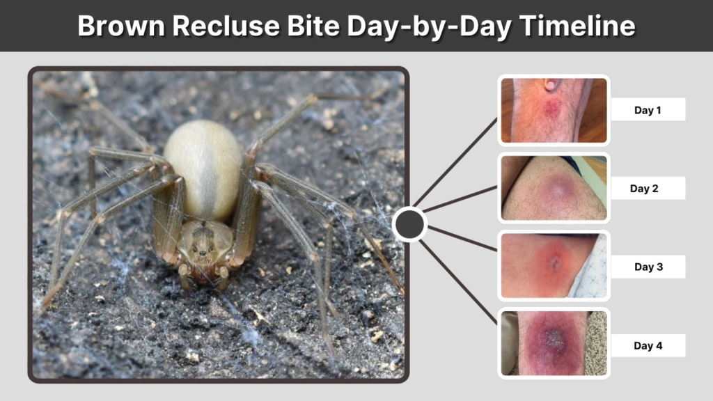 Brown Recluse Bite Day-by-Day Timeline
