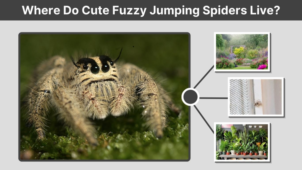 Where Do Cute Fuzzy Jumping Spiders Live?