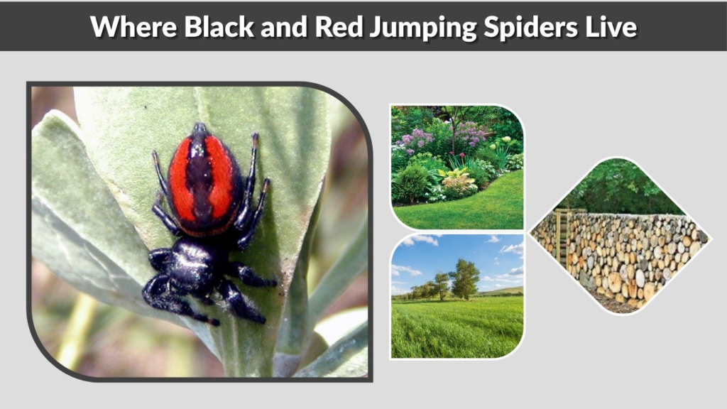 Where Black and Red Jumping Spiders Live