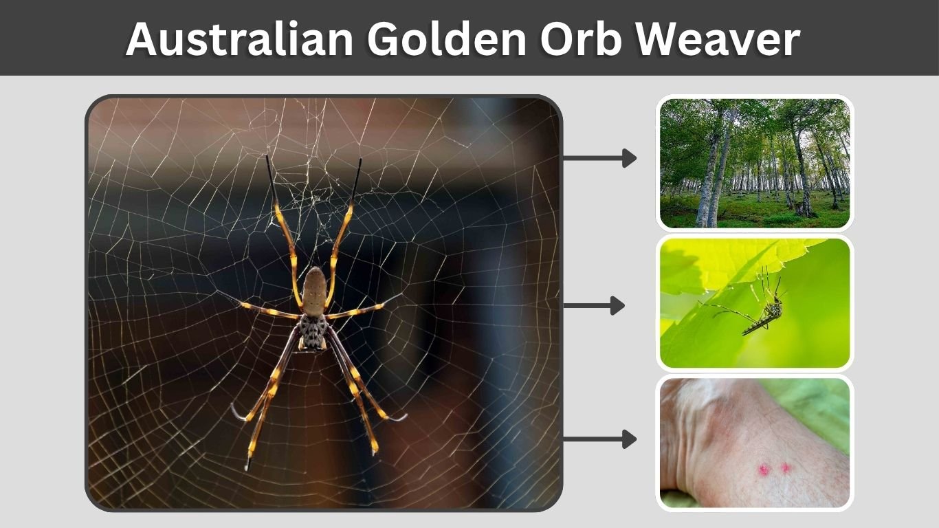 Australian Golden Orb Weaver: Size, Web, Bite and Facts