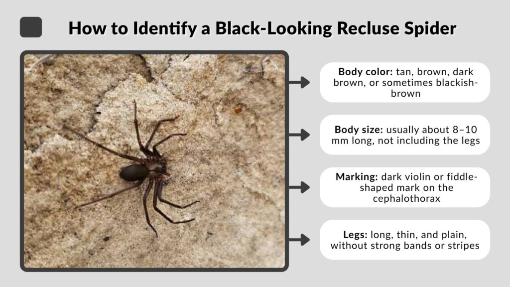 How to Identify a Black-Looking Recluse Spider
