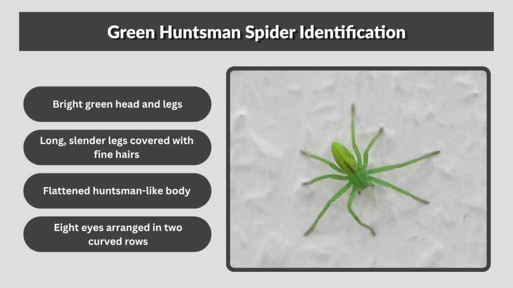 Green Huntsman Spider Identification