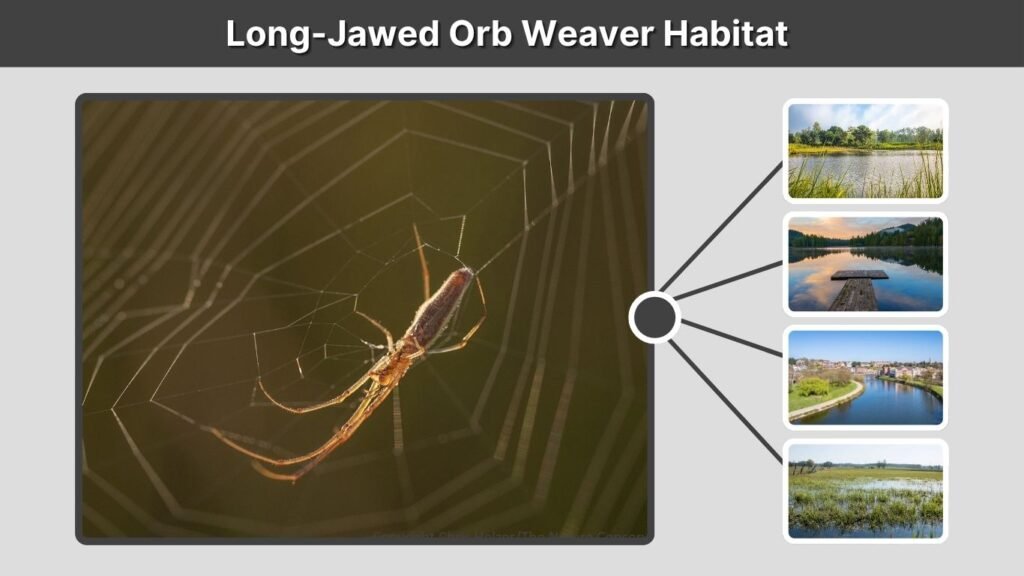 Long-Jawed Orb Weaver Habitat