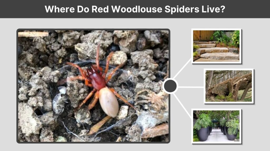 Where Do Red Woodlouse Spiders Live?
