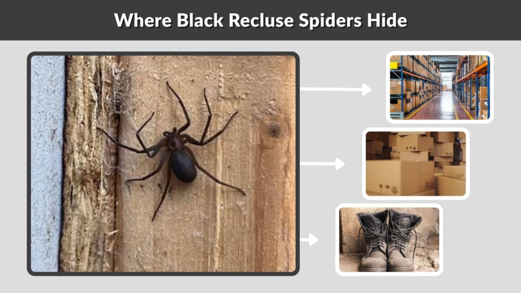 Where Black Recluse Spiders Hide