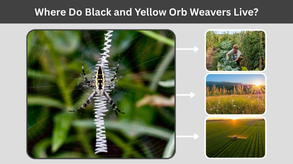 Where Do Black and Yellow Orb Weavers Live?