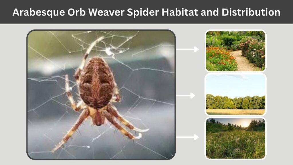 Arabesque Orb Weaver Spider Habitat and Distribution