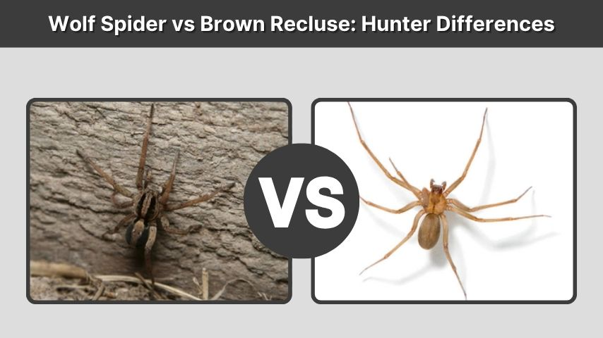 Wolf Spider vs Brown Recluse: Hunter Differences