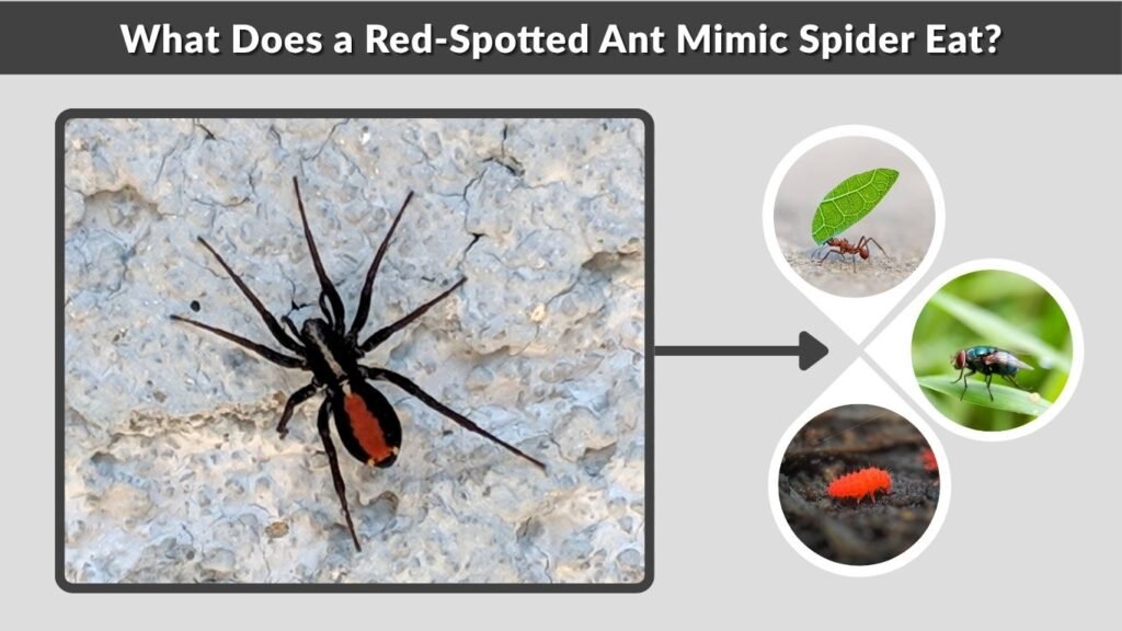 What Does a Red-Spotted Ant Mimic Spider Eat?