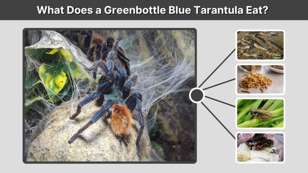 What Does a Greenbottle Blue Tarantula Eat?