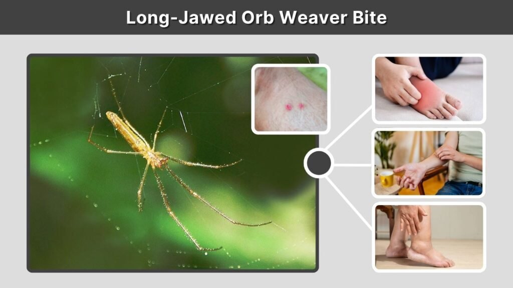 Long-Jawed Orb Weaver Bite