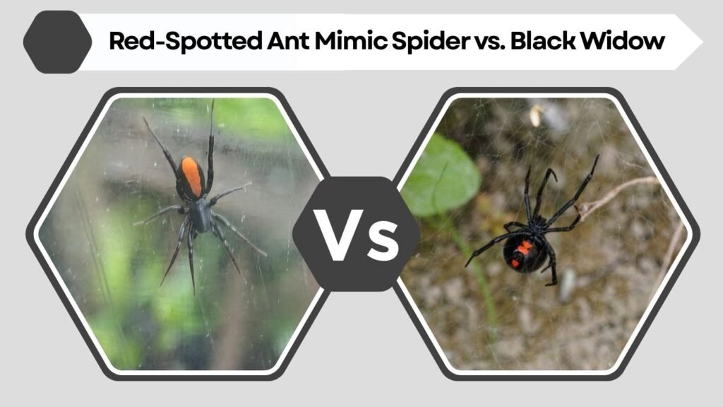 Red-Spotted Ant Mimic Spider vs. Black Widow