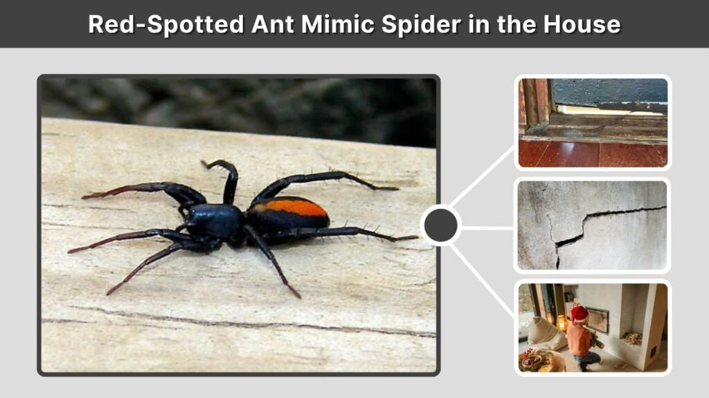 Red-Spotted Ant Mimic Spider in the House