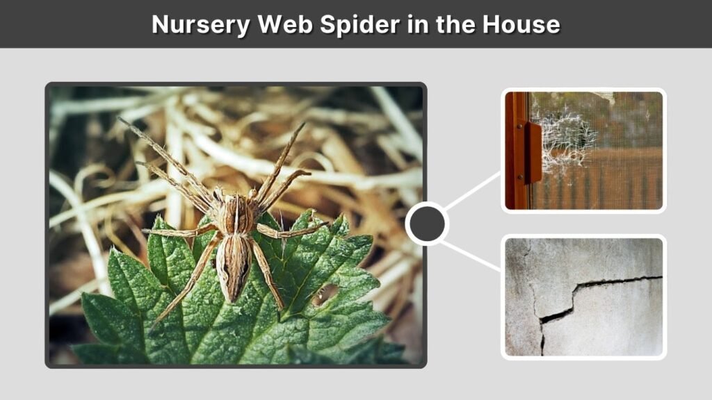 Nursery Web Spider in the House