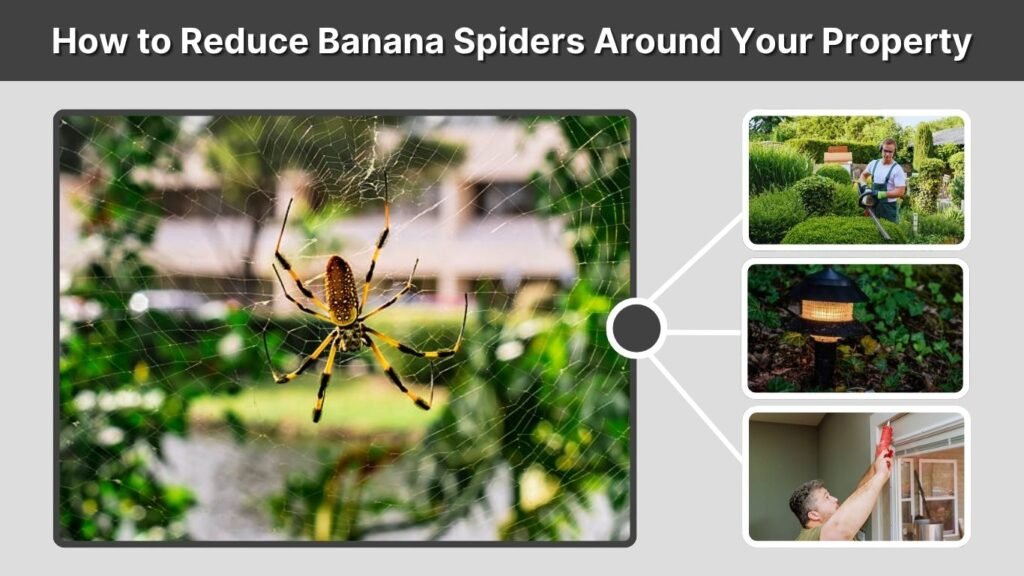 How to Reduce Banana Spiders Around Your Property