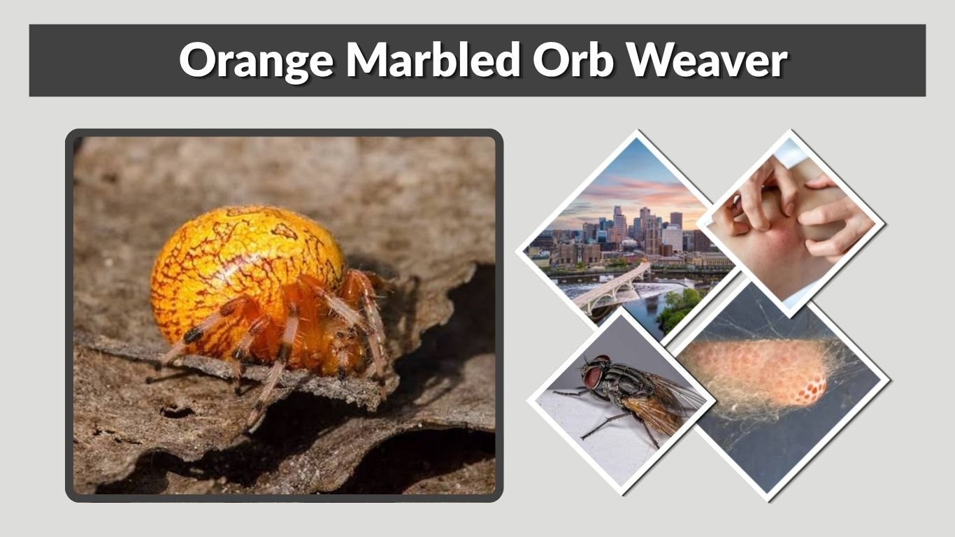 Orange Marbled Orb Weaver: Identification, Bite and Range