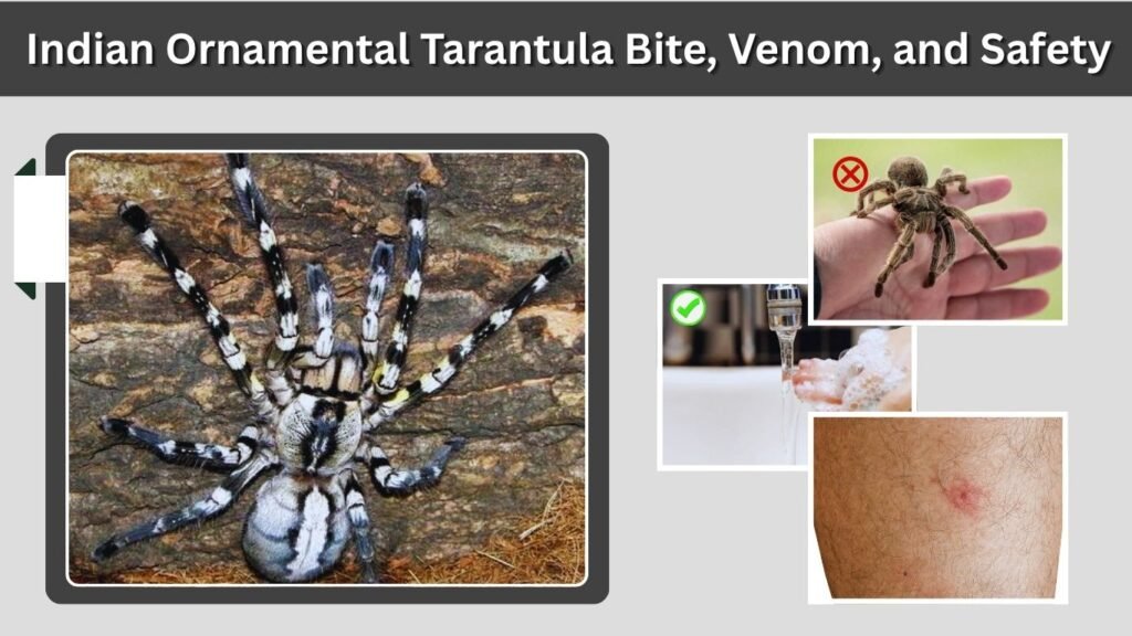 Indian Ornamental Tarantula Bite, Venom, and Safety