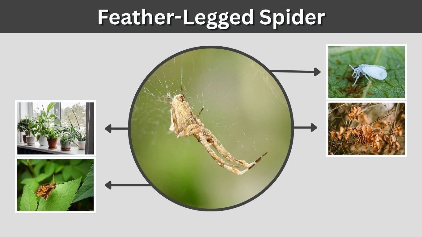 Feather-Legged Spider: Identification, Size, Web and Facts