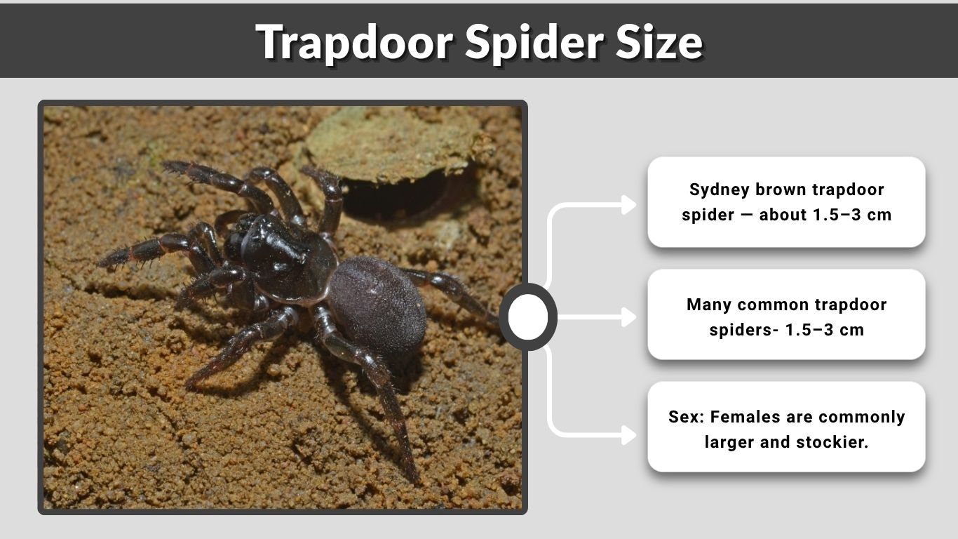 Trapdoor Spider Size: How Big Do Trapdoor Spiders Get?