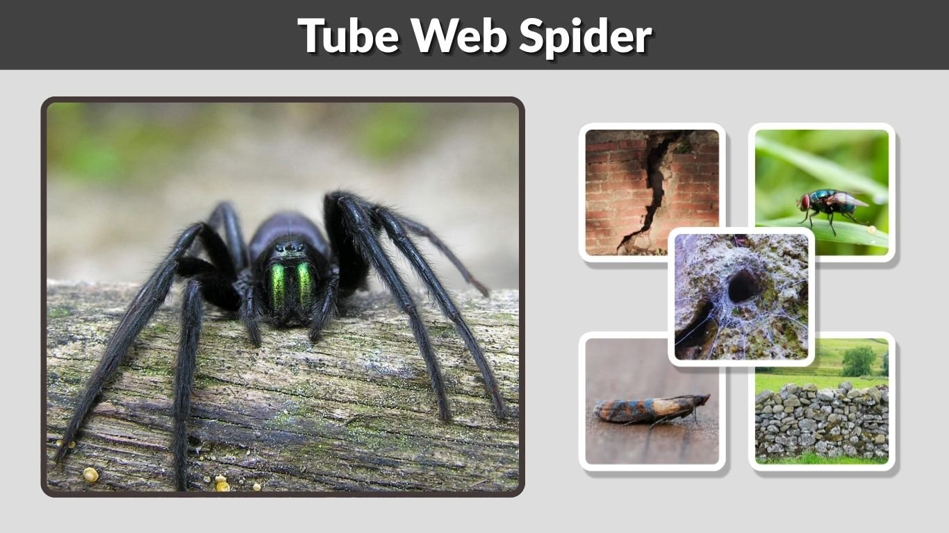 Tube Web Spider: Bite, Size, Web, Habitat and Facts