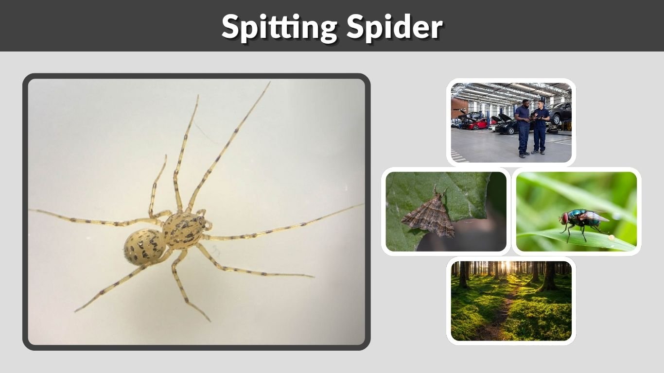 Spitting Spider: Identification, Bite, Habitat, Diet & Facts