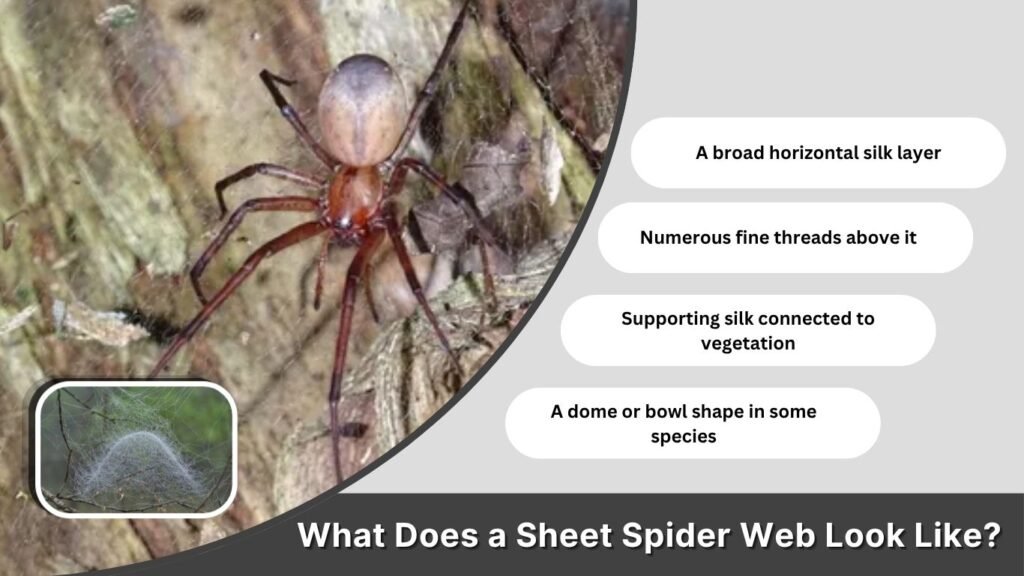 What Does a Sheet Spider Web Look Like?