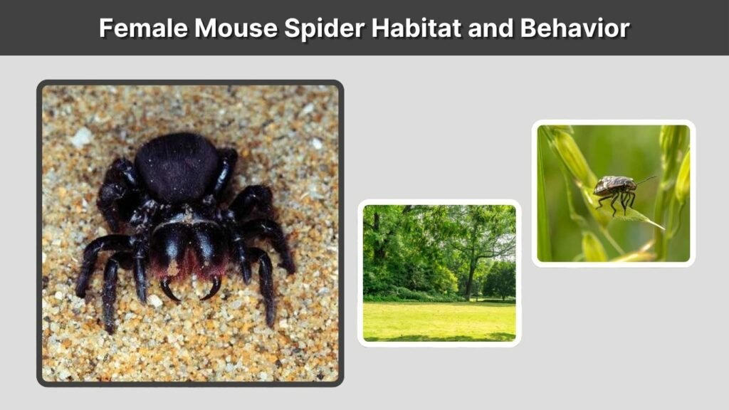 Female Mouse Spider Habitat and Behavior