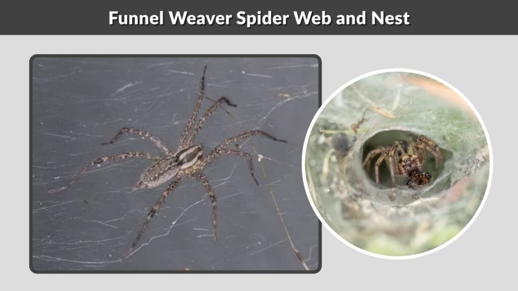 Funnel Weaver Spider Web and Nest