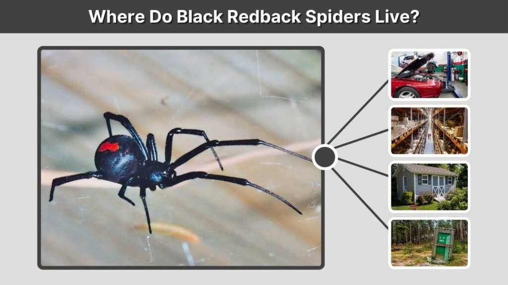 Where Do Black Redback Spiders Live?