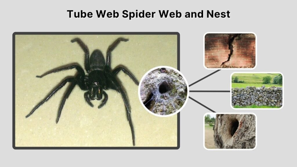 Tube Web Spider Web and Nest