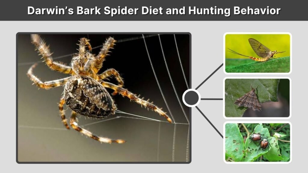 Darwin’s Bark Spider Diet and Hunting Behavior