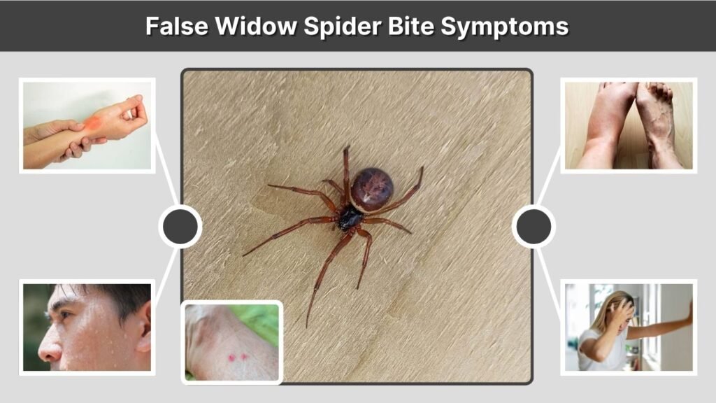 False Widow Spider Bite Symptoms