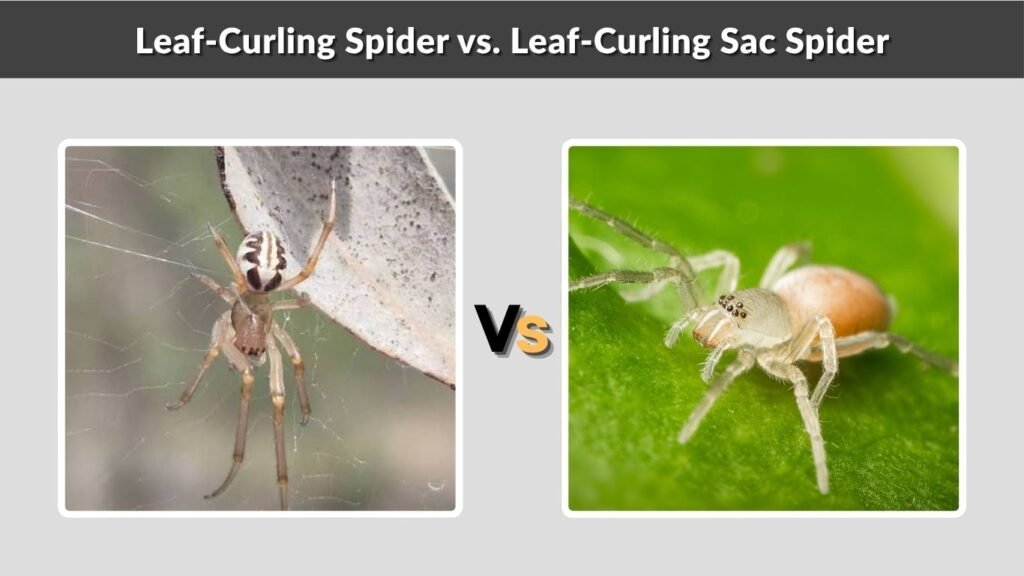 Leaf-Curling Spider vs. Leaf-Curling Sac Spider